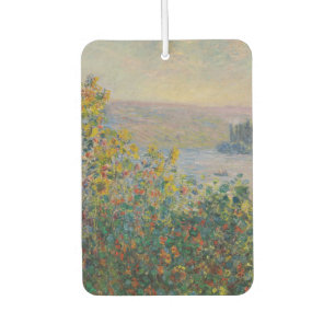 Blumenbeete in Vétheuil, impressionistische Landsc Autolufterfrischer