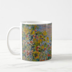 Blumenbeete in Vétheuil, impressionistische Landsc Kaffeetasse