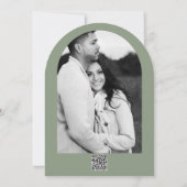 Blumenbeete Rose aus Holz Brautparty Einladung (Rückseite)