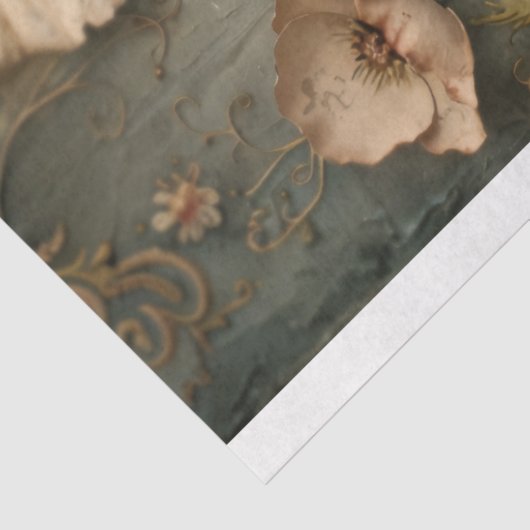 Blumenbeete, Spitzen-Schmetterling, trostlos blau Seidenpapier (Ausschnitt)