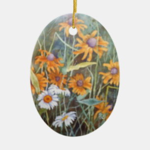 Blumenbeete "Wild Blume Field" Keramik Ornament