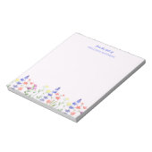 Blumenbeete Wildblumen vom Schreibtisch aus Notizblock (Rotiert)