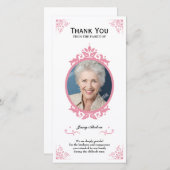 Blumenbegräbnis danken Ihnen zu kardieren Dankeskarte (Vorne/Hinten)