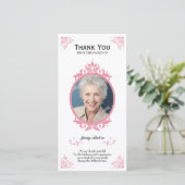 Blumenbegräbnis danken Ihnen zu kardieren Dankeskarte (Stehend Vorderseite)