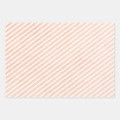 Blumenbeige Blush auf rosa Hochzeit Geschenkpapier Set (Vorderseite 3)