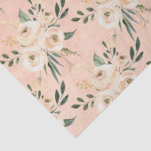 Blumenbeige Hochzeitszettel Pfirsichpfirsichzettel Seidenpapier (Detail)