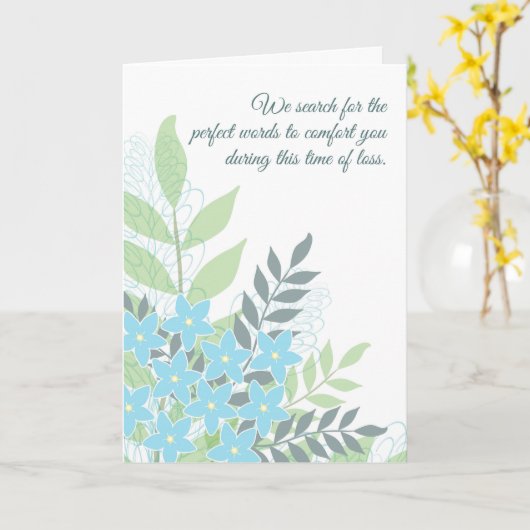 BlumenBeileid vom Gruppen-Geschäft oder persönlich Karte (Gelbe Blume)