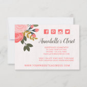 Blumenbekleidung Boutique Danke (Rückseite)