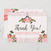 Blumenbekleidung Boutique Danke Postkarte (Vorne/Hinten)