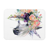 Blumenbekleidung Magnet (Horizontal)