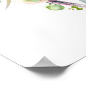 Blumenbekleidung Poster (Ecke)