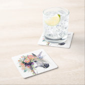 Blumenbekleidung Rechteckiger Pappuntersetzer (Vor Ort)