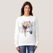 Blumenbekleidung Sweatshirt (Vorne ganz)