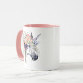 Blumenbekleidung Tasse (Vorderseite Links)