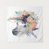 Blumenbekleidung Wandteppich (Vorderseite (Horizontal))