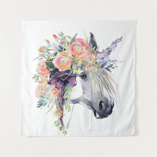 Blumenbekleidung Wandteppich (Vorderseite)