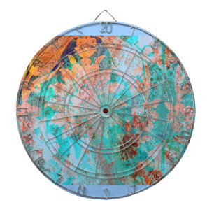 Blumenbemalung Dartscheibe