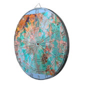 Blumenbemalung Dartscheibe (Vorderseite rechts)