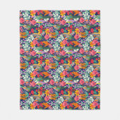 Blumenbemalung Fleecedecke (Vorderseite)
