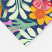Blumenbemalung Fleecedecke (Ecke)