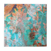 Blumenbemalung Fliese (Vorderseite)