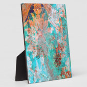 Blumenbemalung Fotoplatte (Seite)