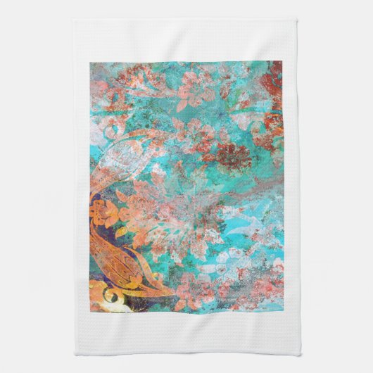 Blumenbemalung Handtuch (Vertikal)