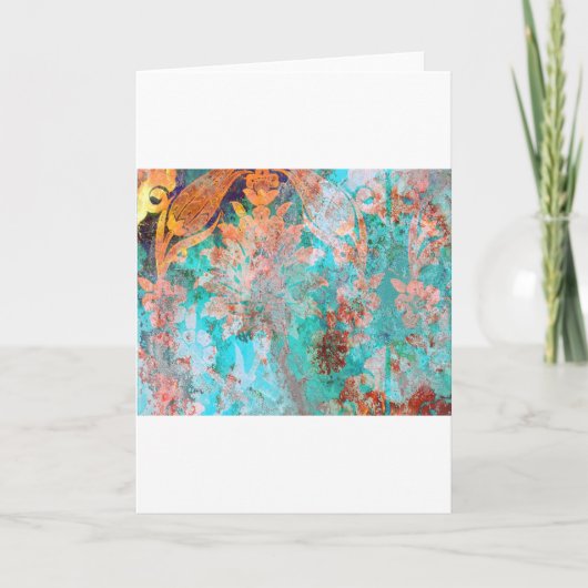 Blumenbemalung Karte (Vorderseite)