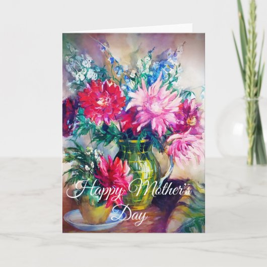 Blumenbemalung Karte (Vorderseite)