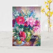 Blumenbemalung Karte (Gelbe Blume)
