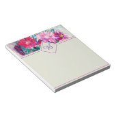 Blumenbemalung Notizblock (angewinkelt)