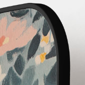 Blumenbemalung Personalisiert modern Pickleball Schläger (Linke Seite)