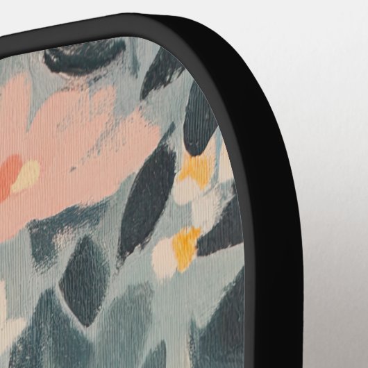 Blumenbemalung Personalisiert modern Pickleball Schläger (Linke Seite)