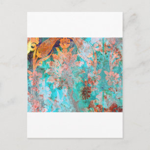 Blumenbemalung Postkarte