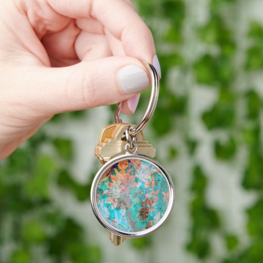 Blumenbemalung Schlüsselanhänger (Hand)