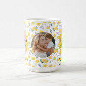 Blumenbenutzerdefiniertes Foto | Muttertagsgeschen Kaffeetasse (Mittel)