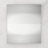 Blumenbenutzerdefiniertes Foto Platzkarte (Innenseite Aufgefaltet)