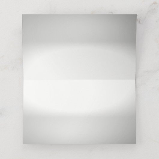 Blumenbenutzerdefiniertes Foto Platzkarte (Innenseite Aufgefaltet)