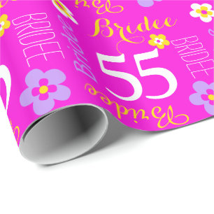 Blumenbenutzername Bridee 55 Geburtstagsverpackung Geschenkpapier