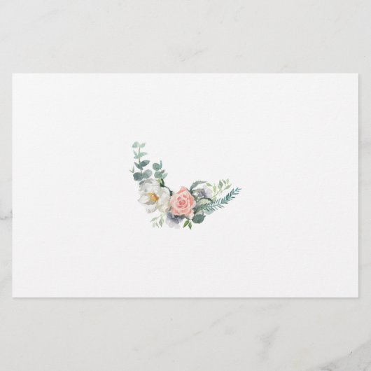 Blumenberater für die Braut als Karten (Hinten)