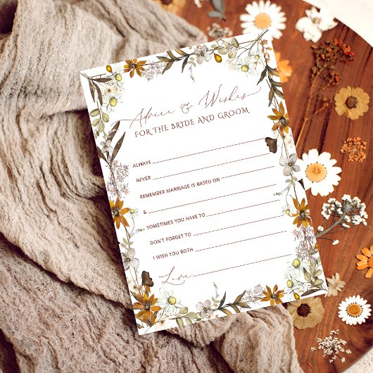 Blumenberatung für die Braut | BRAUTPARTY Hinweiskarte