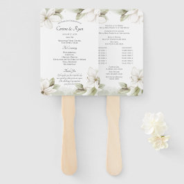 Blumenberghochzeitprogramm Fächer