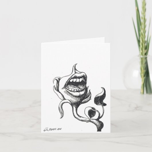 Blumenbeschwerden Grußkarte Karte (Vorderseite)