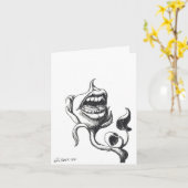 Blumenbeschwerden Grußkarte Karte (Gelbe Blume)