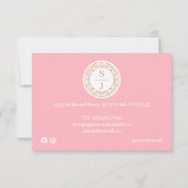 Blumenbestellung Dankeskarte (Rückseite)