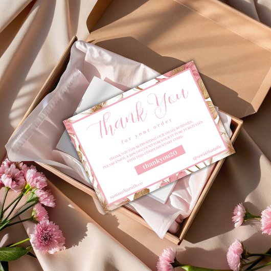 Blumenbestellung Dankeskarte