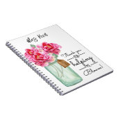 Blumenbester Lehrer-Ruhestand verlassend Geschenk Notizblock (Rechte Seite)