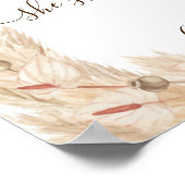 Blumenbester Tag Hochzeit Datum Ja Tag Unterschrif Poster (Ecke)