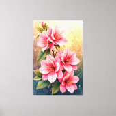 Blumenbestrahlung Leinwanddruck (Vorderseite)