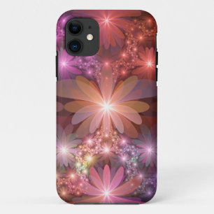 Blumenbett Farbige Glänzende Abstrakte Fraktal Kun Case-Mate iPhone Hülle